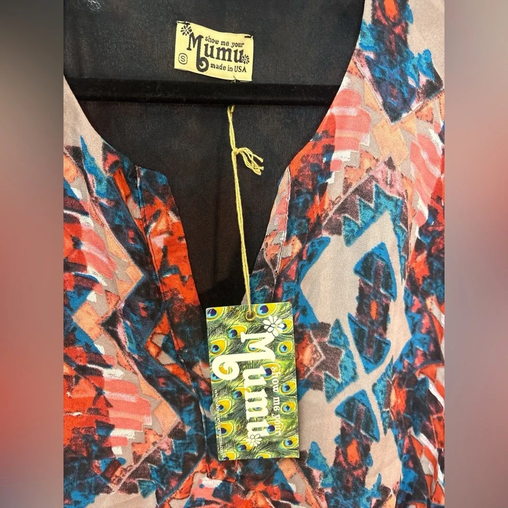 NWT Show Me Your‎ Mumu Jamie Tunic Dress V-Neck - MSRP: $168 - Small